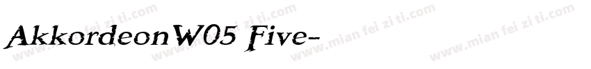 AkkordeonW05 Five字体转换